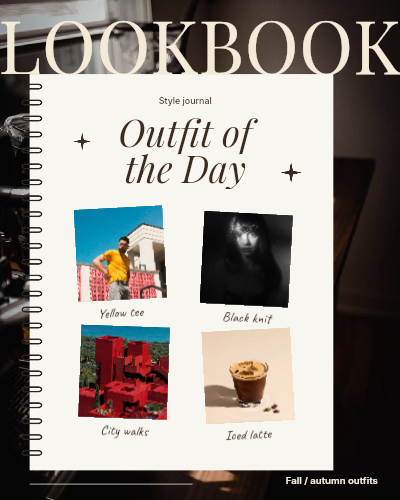 Outfit of the Day Lookbook template preview