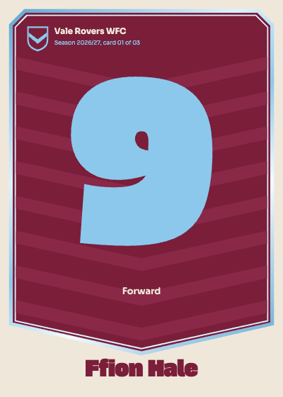 Vale Rovers Women's Football Trading Card Set template preview