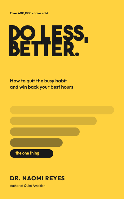 Do Less Better Self Help Cover template preview