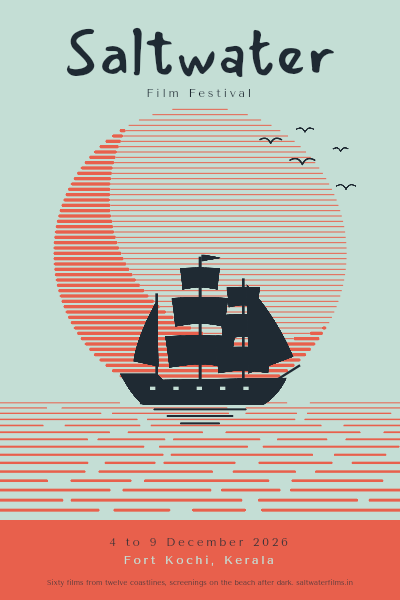 Saltwater Engraved Moon Film Festival Poster template preview