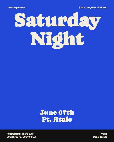 Saturday Night Club Poster template preview