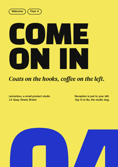 Lemonbox Welcome and Floor Directory template preview