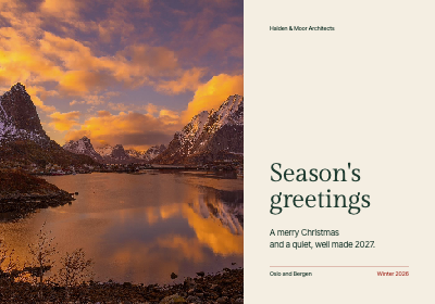 Season's Greetings Studio Card template preview