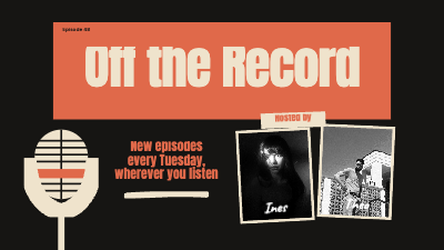 Off the Record Podcast template preview