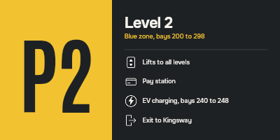 Kingsway Car Park Wayfinding Set template preview
