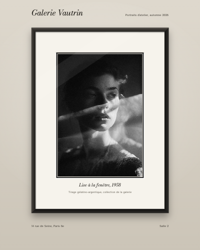 Galerie Vautrin Bottom-Weighted Mat Frame template preview