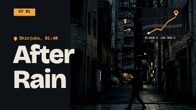 Tokyo After Dark Travel Documentary Thumbnails template preview