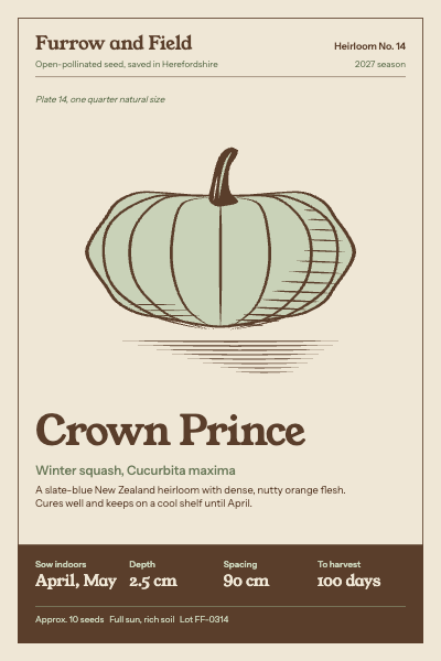 Furrow and Field Heirloom Seed Packet Set template preview