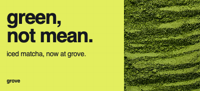 Grove Matcha Launch Billboard template preview