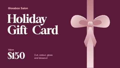 Glossbox Salon Holiday Gift Card template preview