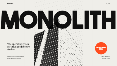 Monolith Pitch Deck template preview