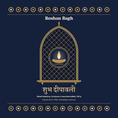 Roshan Bagh Diwali Mithai Box template preview