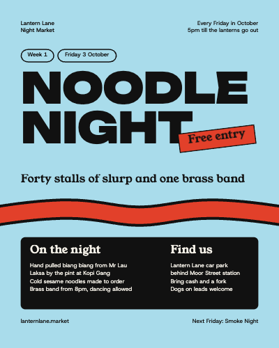 Lantern Lane Night Market Weekly Flyers template preview