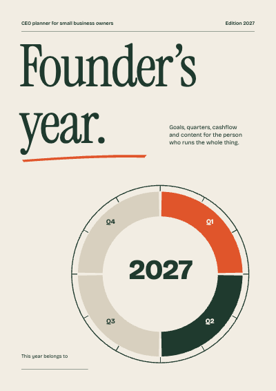 Founder's Year 2027 Small Business CEO Planner template preview