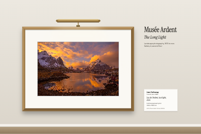 Musée Ardent Museum Wall Label Frame template preview