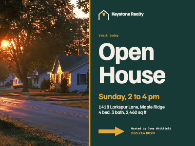 Keystone Realty Open House Sign Set template preview