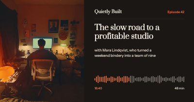 Quietly Built Podcast Episode OG Cards template preview