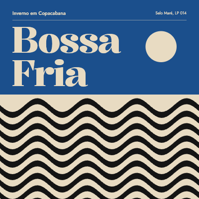Bossa Fria Brazilian Jazz Album Cover template preview
