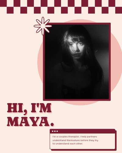Hi I Am Your Therapist Intro Post Carousel template preview