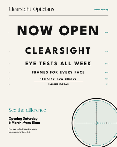 Clearsight Opticians Grand Opening template preview