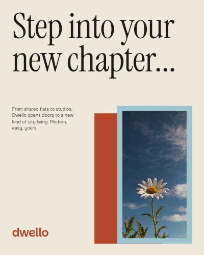 Dwello Step Into Your New Chapter Post template preview