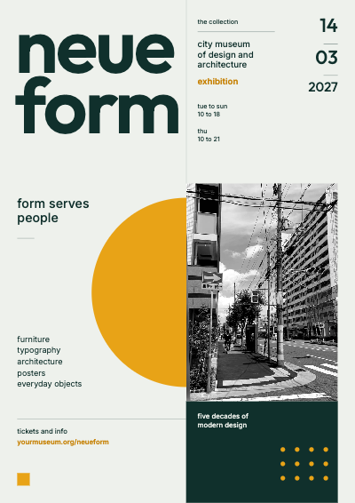 Neue Form Exhibition Poster template preview