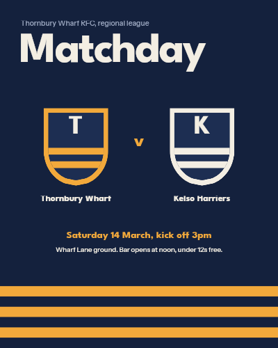 Thornbury Wharf Rugby Matchday Set template preview