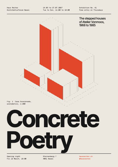 Haus Reiter Concrete Poetry Poster template preview