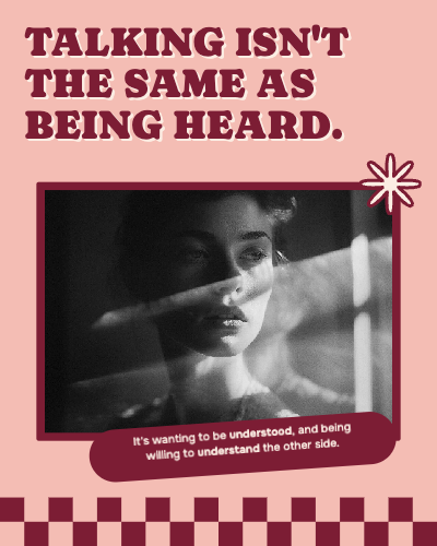 Talking Is Not Listening Carousel template preview