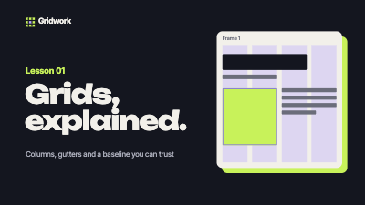 Gridwork Design Course Lesson Covers template preview