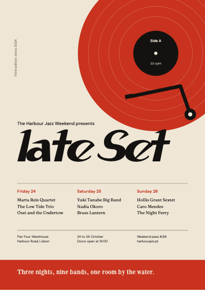 Late Set Jazz Weekend template preview