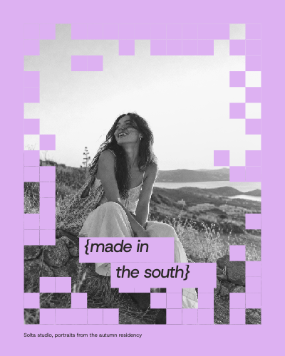 Solta Pixel Frame Portrait Post template preview