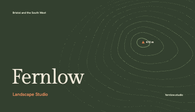 Fernlow Landscape Studio Business Card template preview