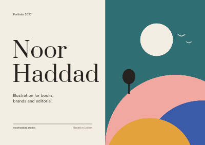 Noor Haddad Illustrator Portfolio template preview