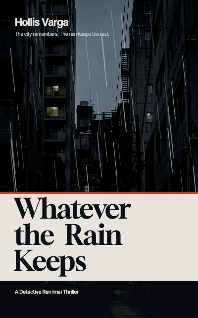 Whatever the Rain Keeps Thriller Cover template preview