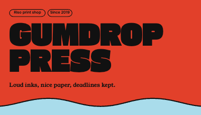 Gumdrop Press Business Card template preview
