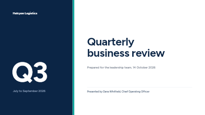 Quarterly Business Review template preview