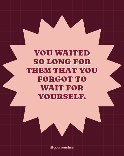 You Waited So Long Quote Post template preview