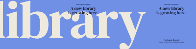 Northgate Library Construction Hoarding template preview