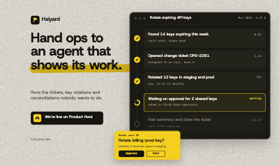 Halyard AI Agent Product Hunt Launch Kit template preview
